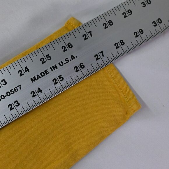 Lot 2 Rag + Bone 27 Zipper Capri Skinny Yellow Blue‎ Stretch Denim Womens Jeans - Picture 5 of 9